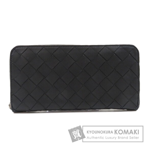 Bottega Veneta long Wallet round leather Intrecciato zip